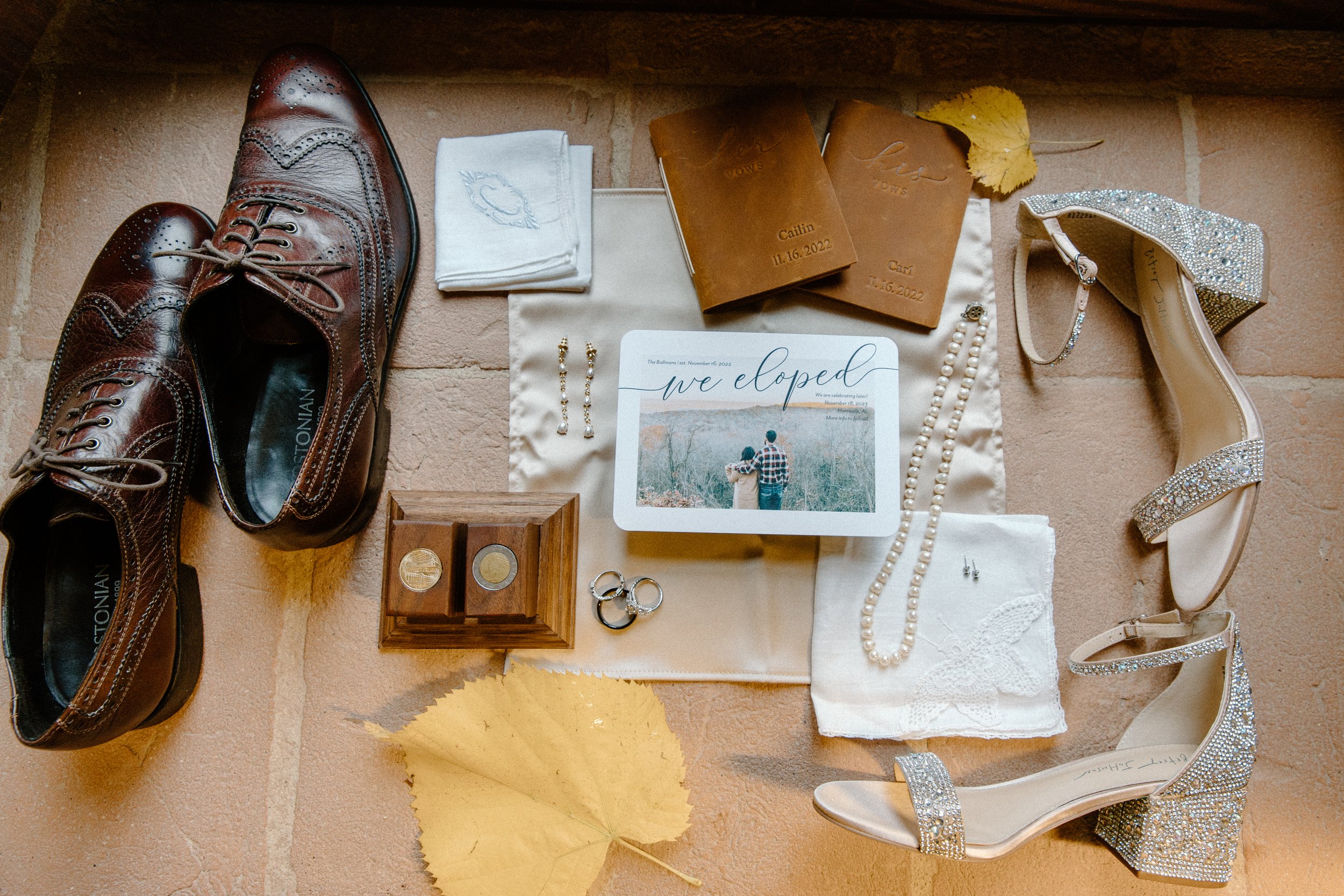 Detail Flat Lay for Elopement in Italy