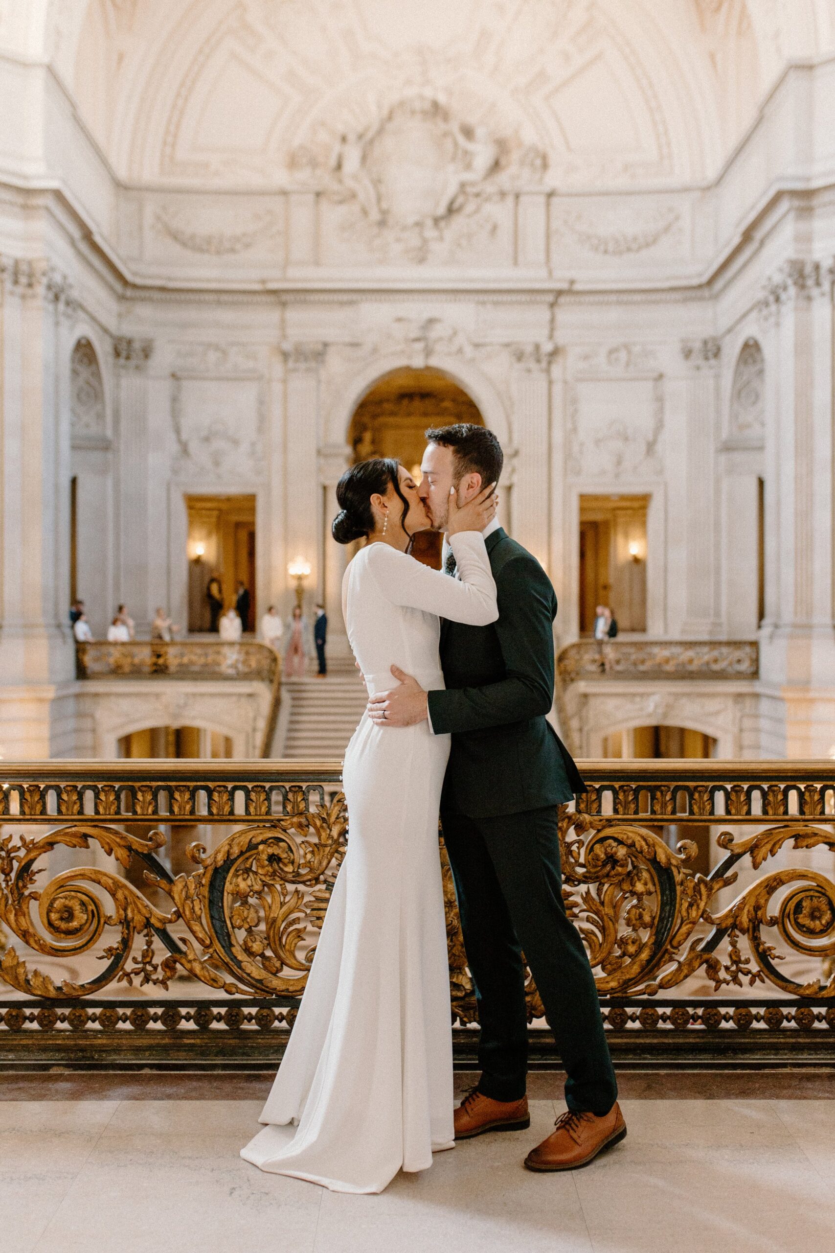 First Kiss as a married couple at San Francisco City Hall