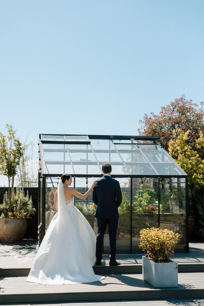 wedding couple first look