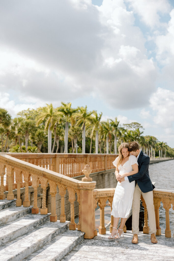 Florida Engagement Session with engaged couple at The Ringling Museum