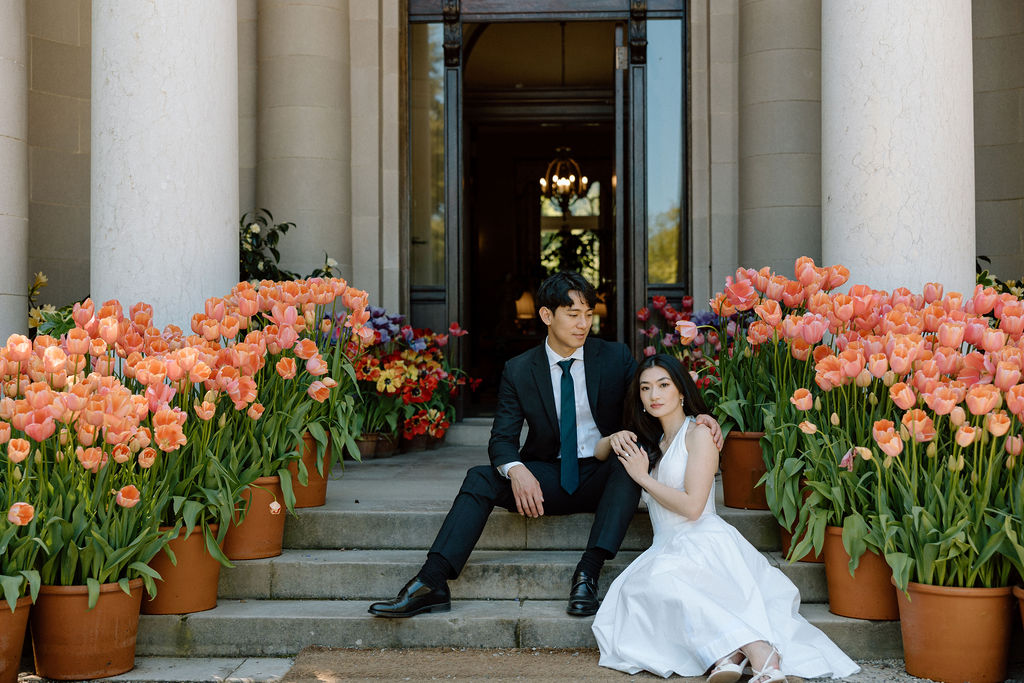Engagement Photos at Filoli Gardens in California