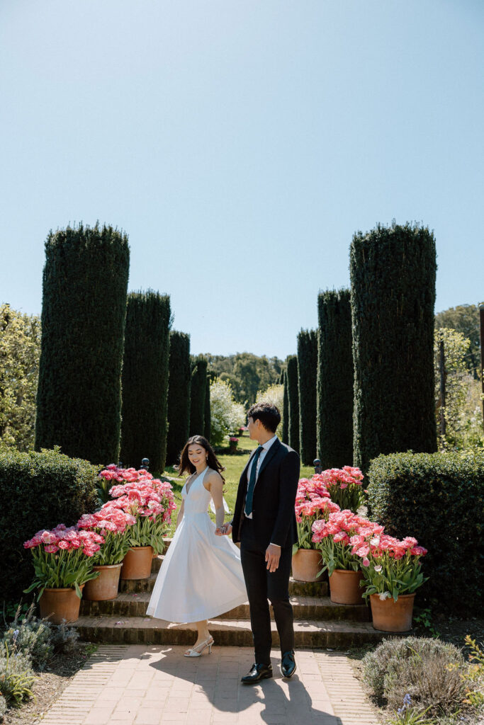 Engagement Session at Filoli Gardens in California | California wedding photographer Katelyn Bradley Photography