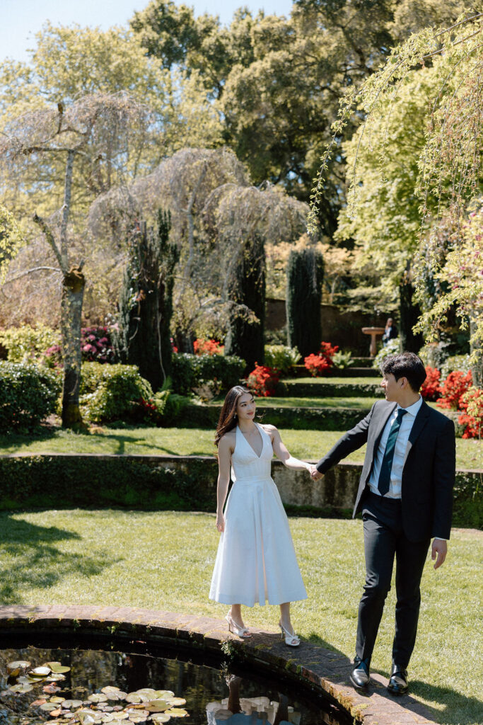 Engagement Session at Filoli Gardens in California | California wedding photographer Katelyn Bradley Photography