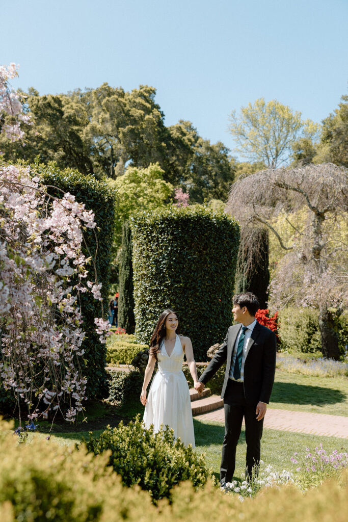 Engagement Session at Filoli Gardens in California | California wedding photographer Katelyn Bradley Photography
