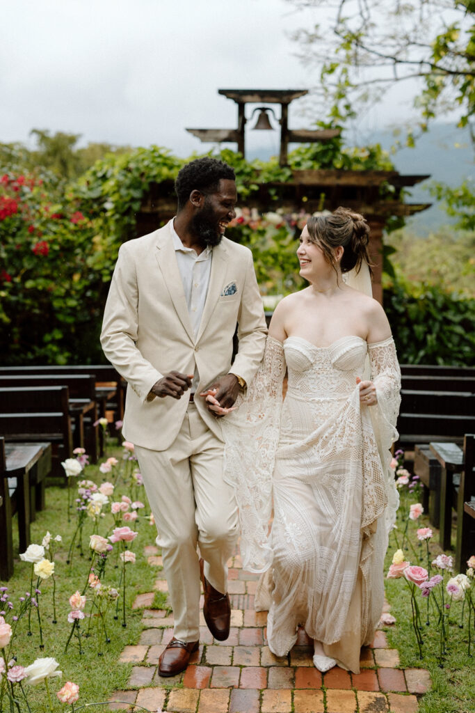 romantic photos of the bride and groom on their wedding day at the Hacienda Siesta Alegre in Puerto Rico 