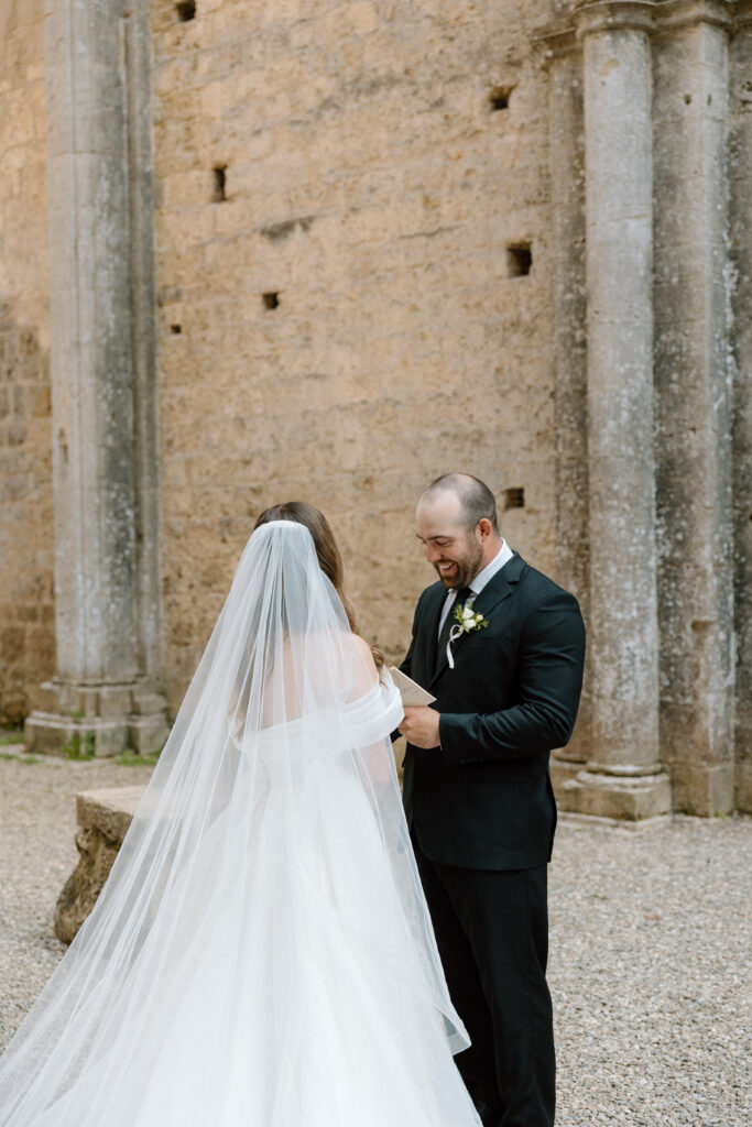 Wedding at San Galgano Abbey in Tuscany