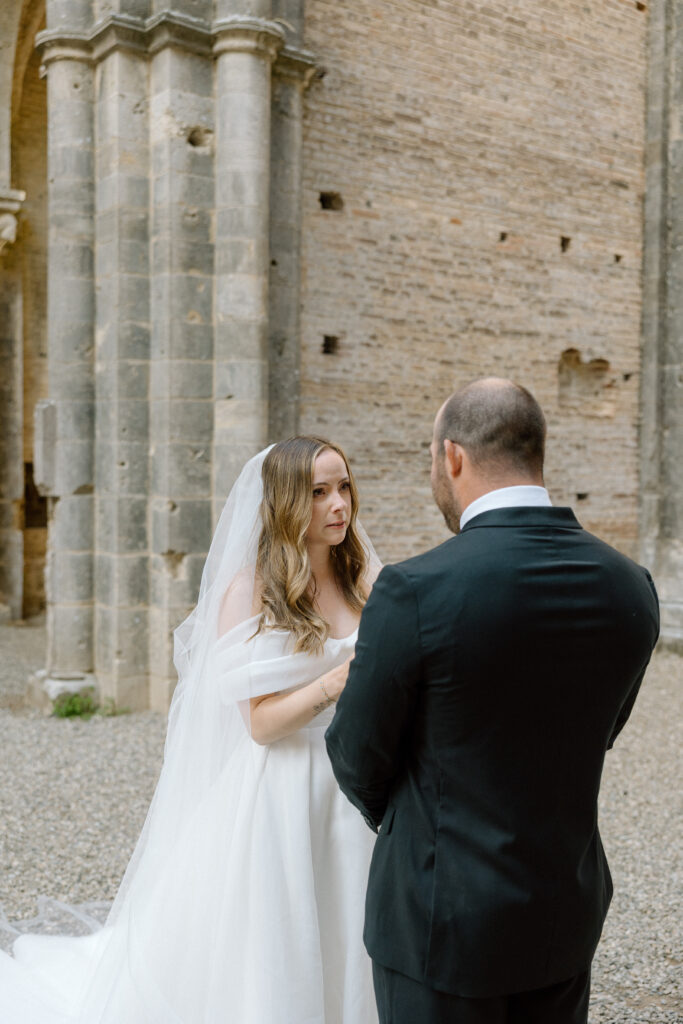 Wedding at San Galgano Abbey in Tuscany