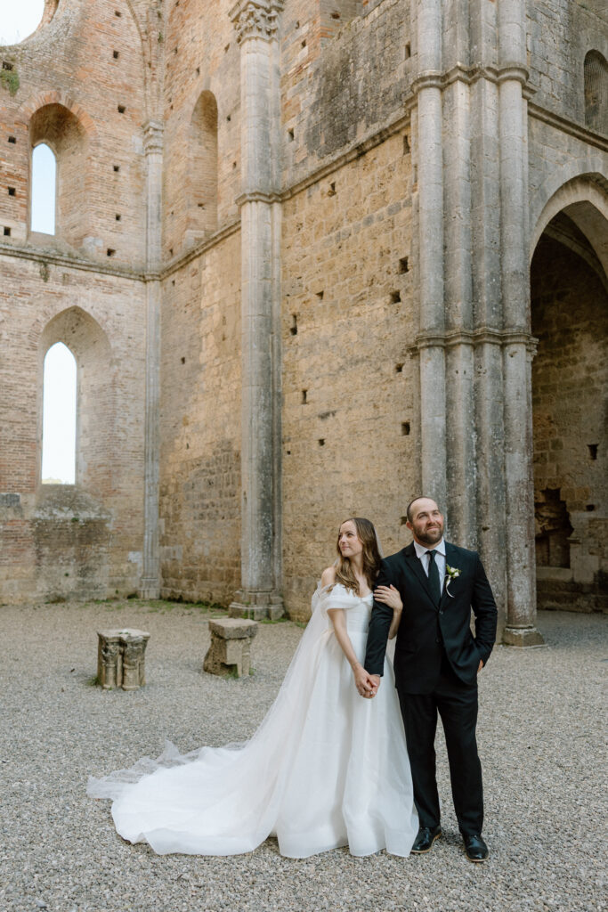 Wedding at San Galgano Abbey in Tuscany
