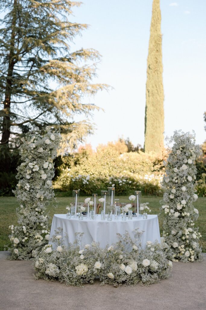 beautifully designed Reception at park winters captured by california wedding photographer