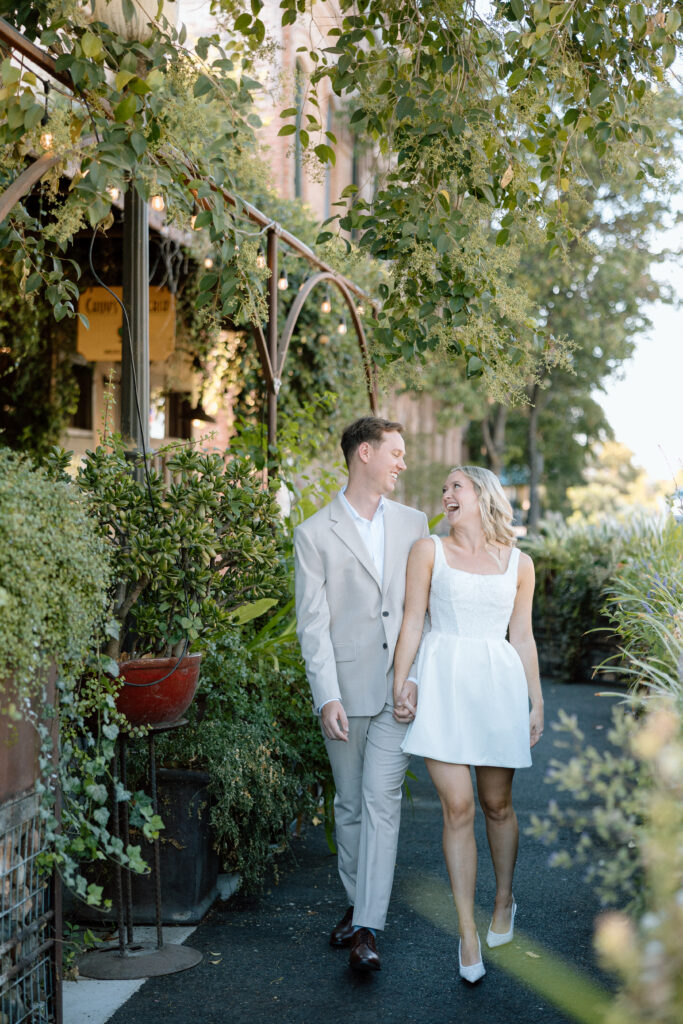 Bride and Groom captured at Preserve in Winters California captured by California wedding photographer for rehearsal dinner at wedding weekend