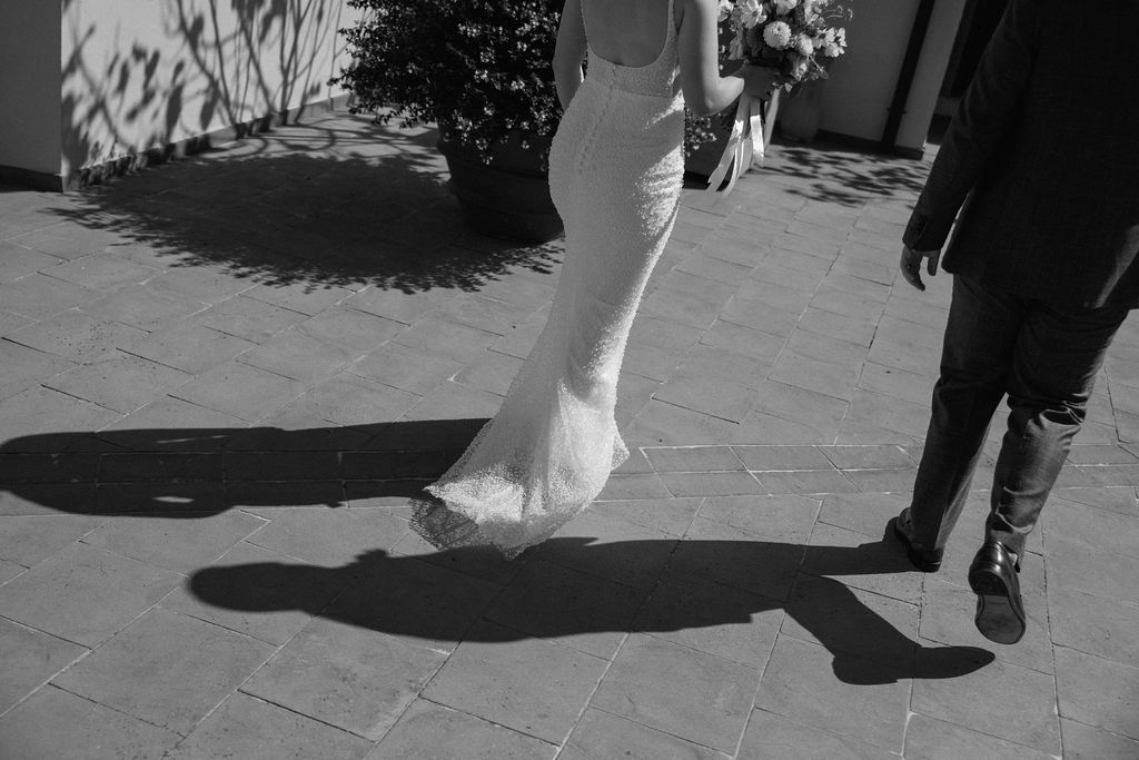 A joyous couple from the United States Elope in the hills of Tuscany at COMO Castello Del Nero. 