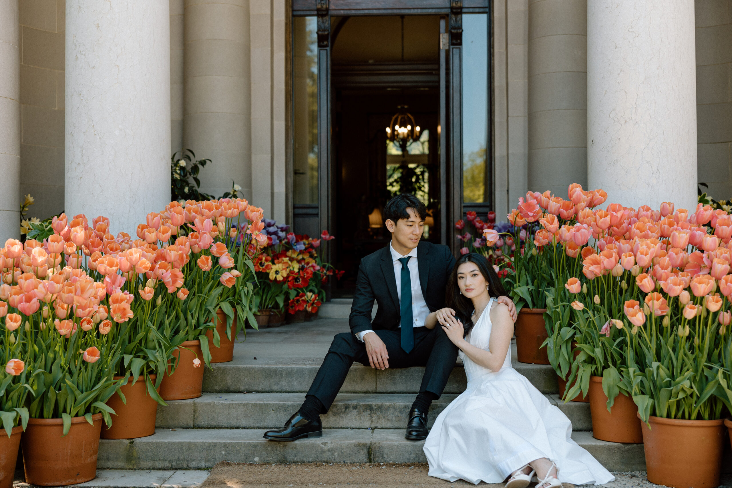 Engagement Photos at Filoli Gardens California